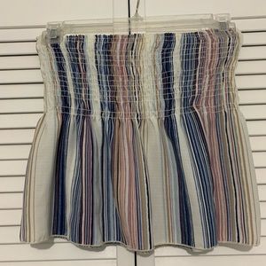 Juniors Ruched Tube Top Size M
